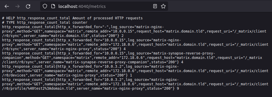 /cqrenet/matrix-docker-ansible-deploy/raw/commit/be586f0f30aac7f901b200cb6656ae98580a0c44/roles/custom/matrix-prometheus-nginxlog-exporter/examples/metrics.png